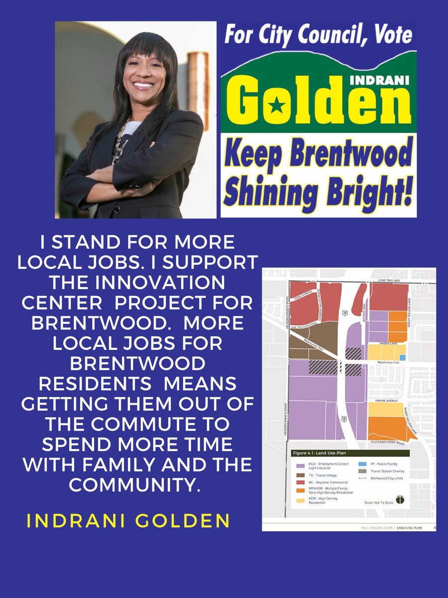 GoldenIndrani's tweet photo. I stand for more local jobs, I support the Innovation Center for Brentwood Project. Click the link below for more details. Let's Keep Brentwood Shining Bright!" Vote for a Golden Brentwood! #Election2020 #vote https://t.co/d5b1Q15VUS #Goldenbrentwood 
https://t.co/OnqDIqEN1y https://t.co/lYkspy7nFq