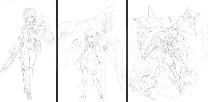 finalized sketch updates

Kiara, Gura Resketch and Amelia E2 