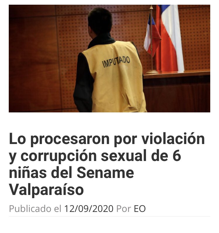 Entre 2018 y 2020 un sujeto, explotó a 6  niñas en Sename a cambio de alcohol y drogas“ además de producir material pornográfico, esto y todo lo anterior no da para remover al su director regional Rachid Alay, que ha sido negligente en este y varios casos más como el de Ámbar.