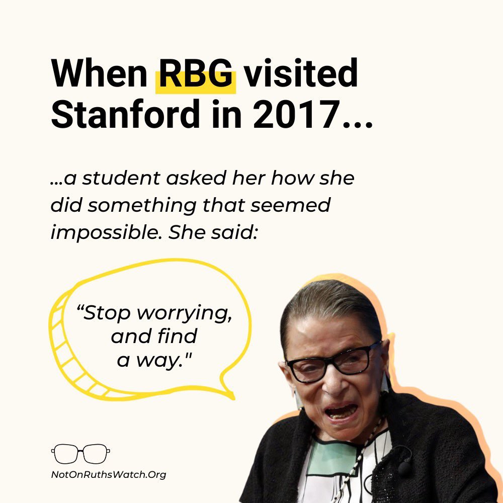 RBGquotes's tweet photo. Yeah, that sounds absolutely like #NotoriousRBG!
⚠️ If YOU are looking for a way to save #RBG's seat, visit @NotOnRuthsWatch and learn more about their today's campaign!
#RuthsWatch #RuthBaderGinsburg #RBGquotes #SupremeCourtJustice #Election2020 https://t.co/VmDDmHJUhG