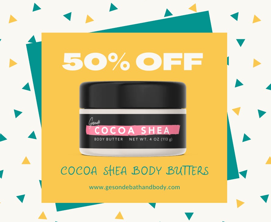 GesondeBathBody's tweet photo. HALF OFF Cocoa Shea Body Butters at GESONDE! Click the link in bio to get yours now. https://t.co/NyRIbvMylS