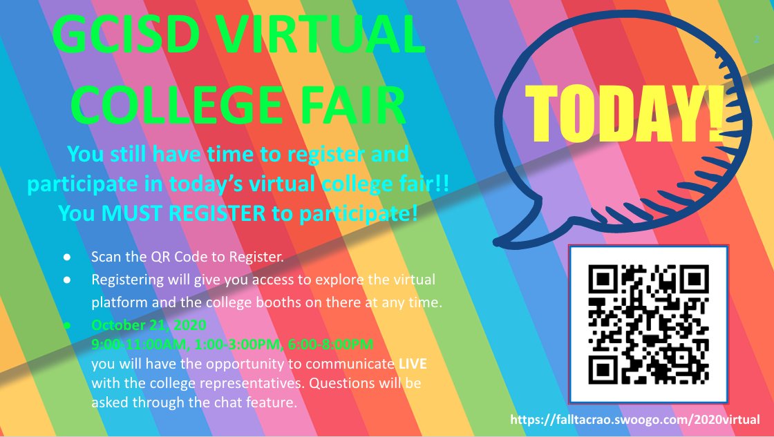 It's not too late...register for the Virtual College Fair happening today!