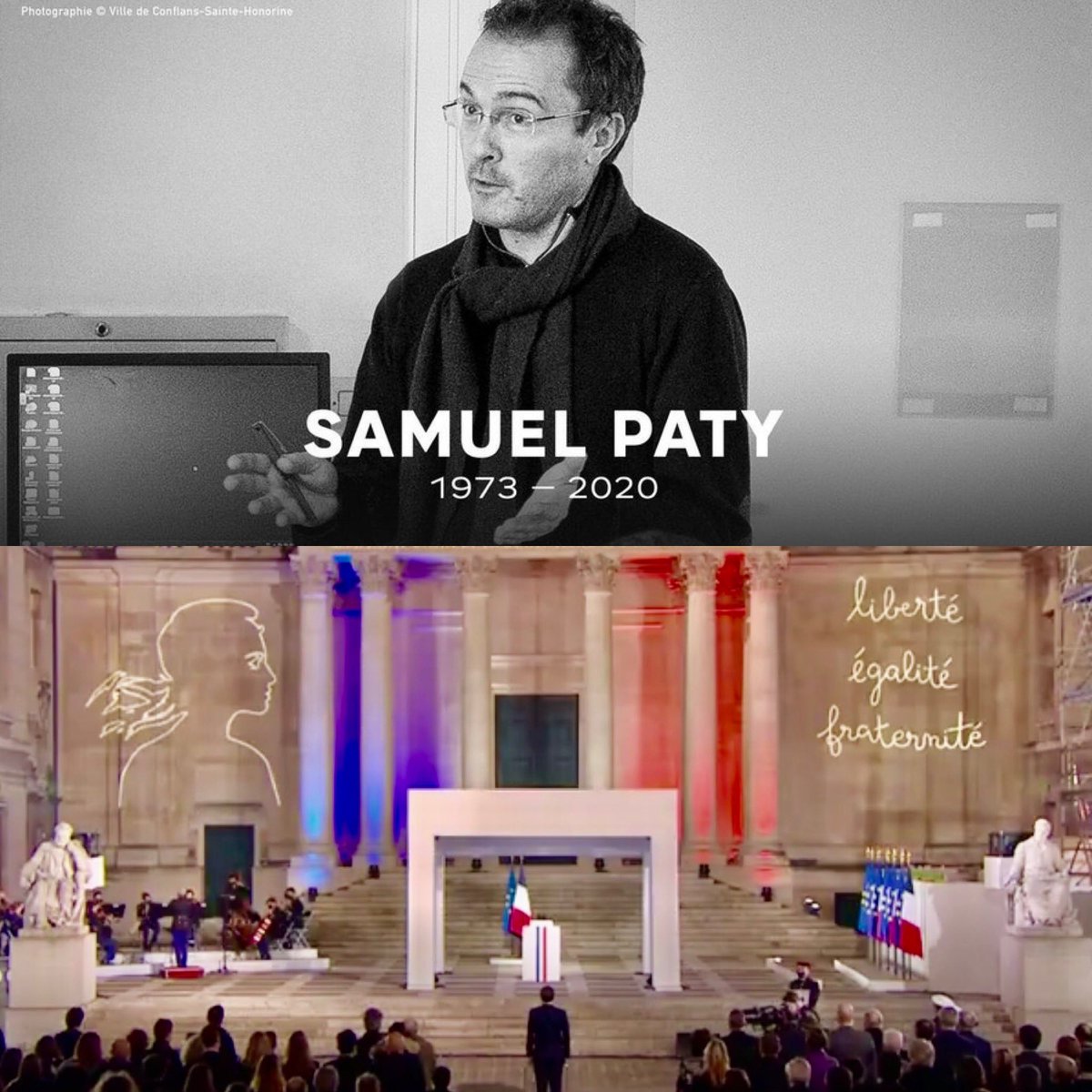 En France, les lumières ne s’éteignent jamais. 
Nous continuerons, professeur. 
Reposez en paix. 🙏🏿🇫🇷