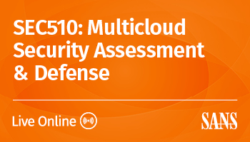 SANSCloudSec's tweet photo. Curious about the all NEW #SEC510 Multicloud Security Assessment &amp; Defense? Course co-author @BrandonMaxEvans wrote this blog post exploring the need for such a course.

Read it now: https://t.co/oGcv4Y3iYP https://t.co/69lf1XKvwC