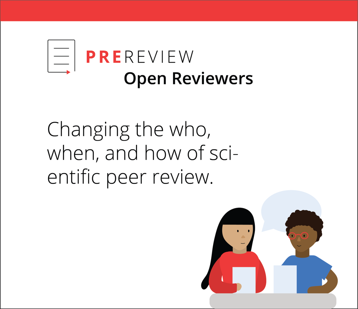 We are excited to announce our pilot PREreview Open Reviewers, a  @MozOpenLeaders style, community-focused  #peerreview mentoring program designed to train and engage ECRs in the peer review process. 1/n