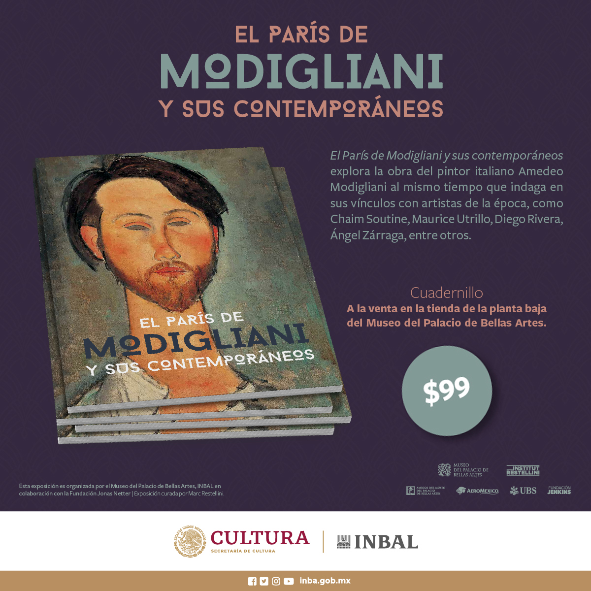 cultura_mx's tweet image. ¡No dejes de asistir a #ElParísDeModigliani! 🇫🇷

Tras tu visita puedes adquirir el cuadernillo sobre la muestra en el que encontrarás interesantes textos sobre la obra de Amedeo Modigliani.


¡Queremos #VolveraVerte en el @mbellasartes!