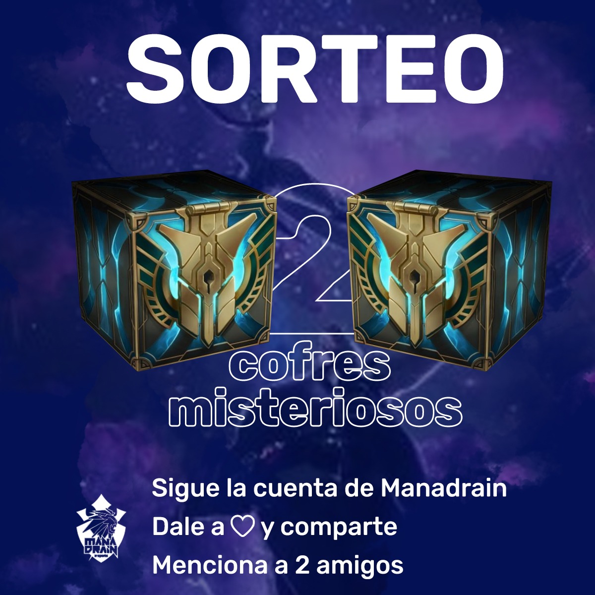 #SORTEO | ¡Para dar la bienvenida a los 200 seguidores que ya somos os traemos estos regalitos! 💪

🚨 2 cofres misteriosos 
✅ Requisitos: 

- Seguir al club 📌
- Darle RT y MG 📌
- Mencionar a dos amig@s 📌

El sorteo se hará en Twitch el próximo lunes 🙀