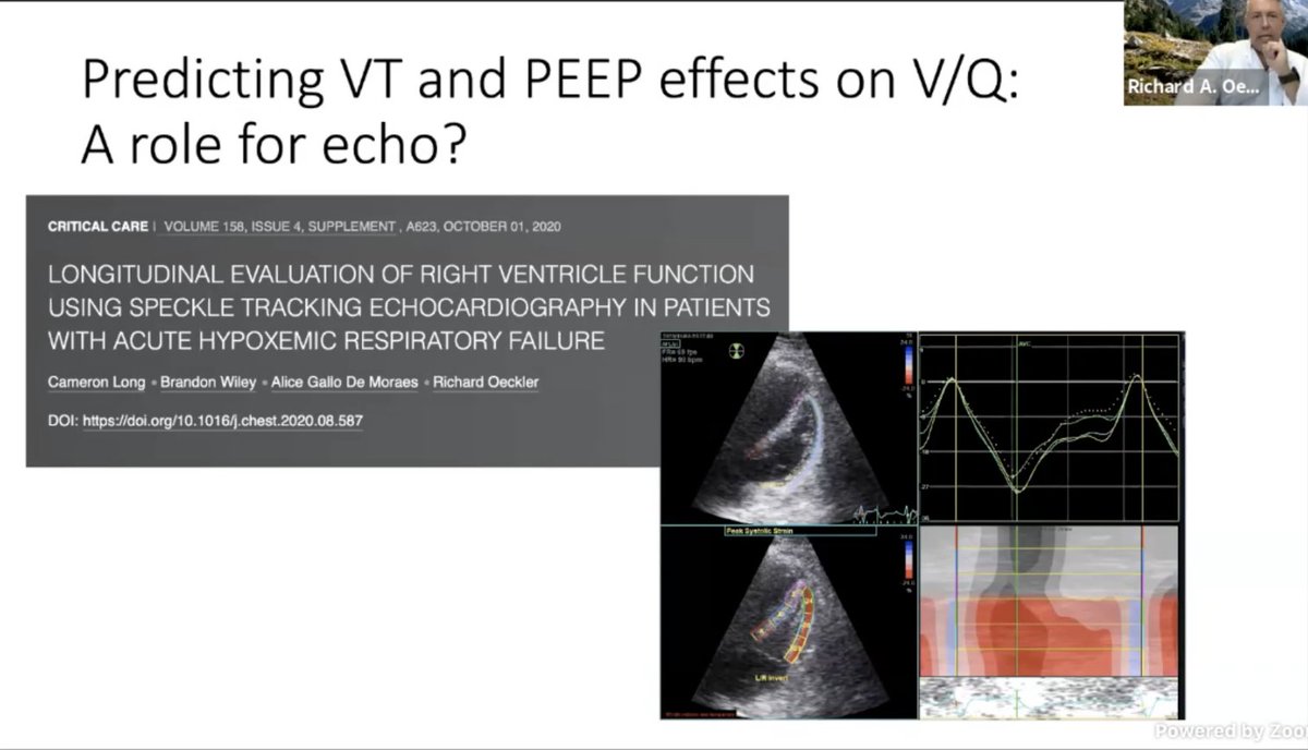 Their poster right here is available to review where they are using speckled tracking and RV  #POCUS to get a sense of the PVR at bedside. This might be the missing piece in ARDS care! . @roeckler out.  #CHEST2020