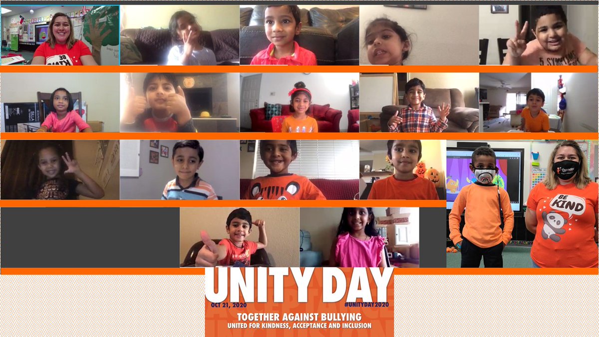 Bannerman_Cass's tweet photo. We wore Orange today to unite for kindness and stand against bullying! #UnityDay2020 #CFBISDprek #freemanunleashed #freemanstrong #TogetherWeCan @FreemanTigers https://t.co/LCVM5g2m7A