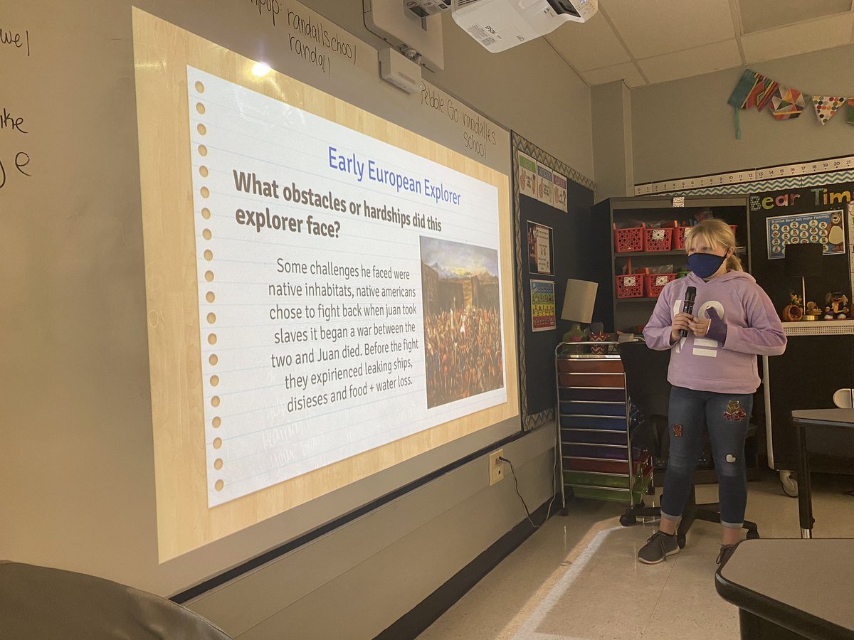 As a mini-project, we researched early explorers and presented our findings to the class. I was so impressed by their presentation skills and the level of respect they showed to the presenters! 😍 👩🏼‍🏫 #ISDStrong #TEAMRandall #isd4thgrade