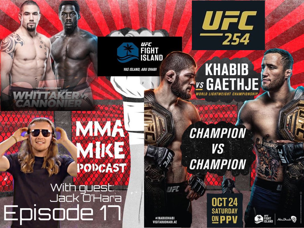 mike_battaglino's tweet image. It is finally here! UFC 254! It’s fight week! Episode 17 is out! Go check out Jack O’Hara (@oshowpod) and I breakdown, analyze and predict this wild main event and main card! And more!
podcasts.apple.com/us/podcast/the…

#UFC254 #MMATwitter #MMA #UFCFightIsland #UFC #khabibvsgaethje #ESPN