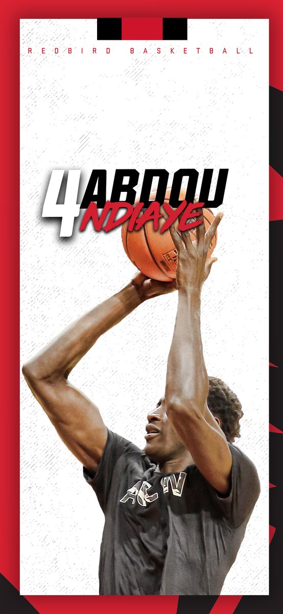Redbird_MBB's tweet image. Today we bring you #REDBIRDhoops forward Abdou Ndiaye on #WallpaperWednesday to help liven up your phones!