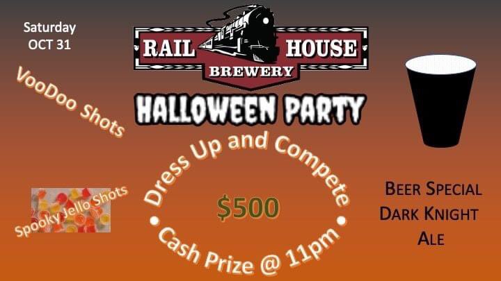 Halloween Party OCT 31!  Costume Contest $500 Prize.  Beer and Drink Specials.  Come on by for some fun!
