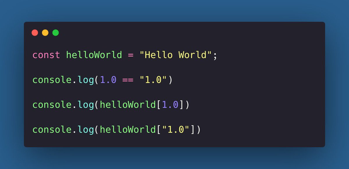 DevGuideDaily's tweet image. #JavaScript quiz 😄 
What will this print?
#100DaysOfCode #programming #CodeNewbies