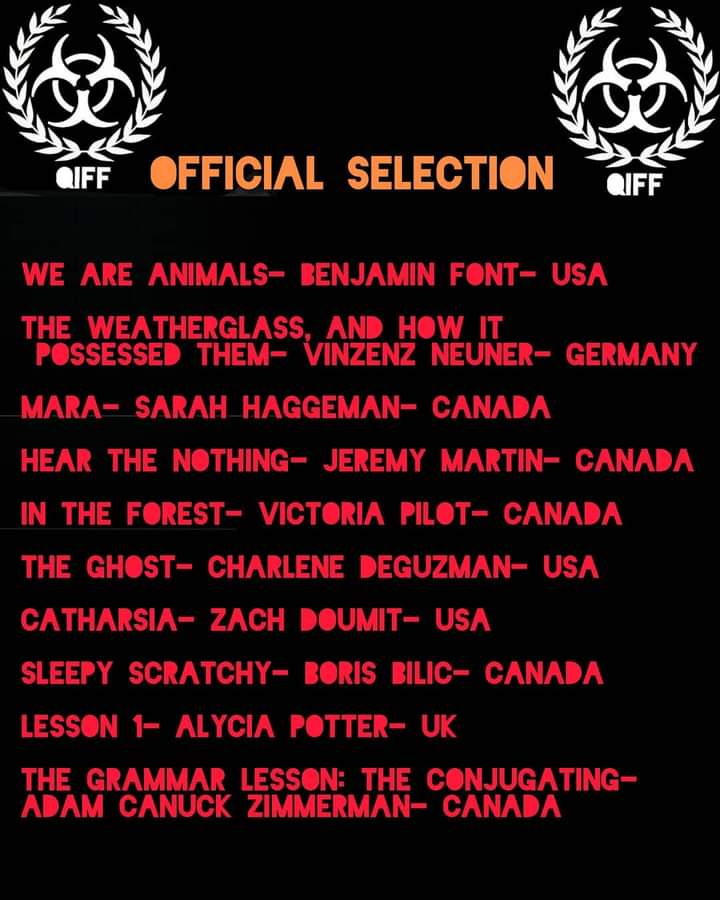 I am happy to announce that I had the pleasure of staring in #InTheForest Written and Directed by Victoria Pilot. InTheForest has received an official selection at the Quarantine International Film Festival. Showing October 30th <a href="/GlobeCinema/">Globe Cinema</a> <a href="/QIFF19023049/">QIFF</a>