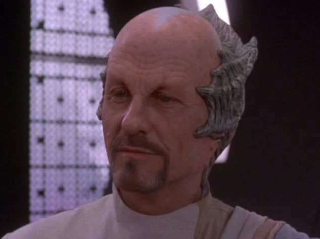 So a human ship and a Minbari ship run into each other out in the middle of nowhere, and it's the Minbari ship carrying their leader, this guy, Duhkat, head of the Grey Council.