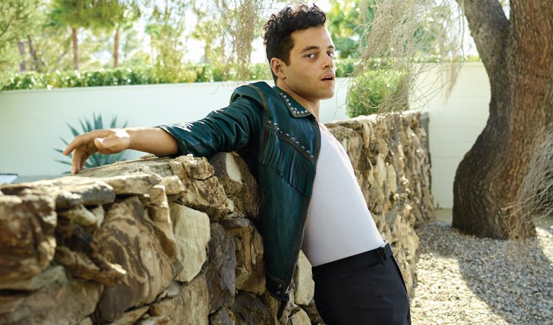 head filled with only rami malek