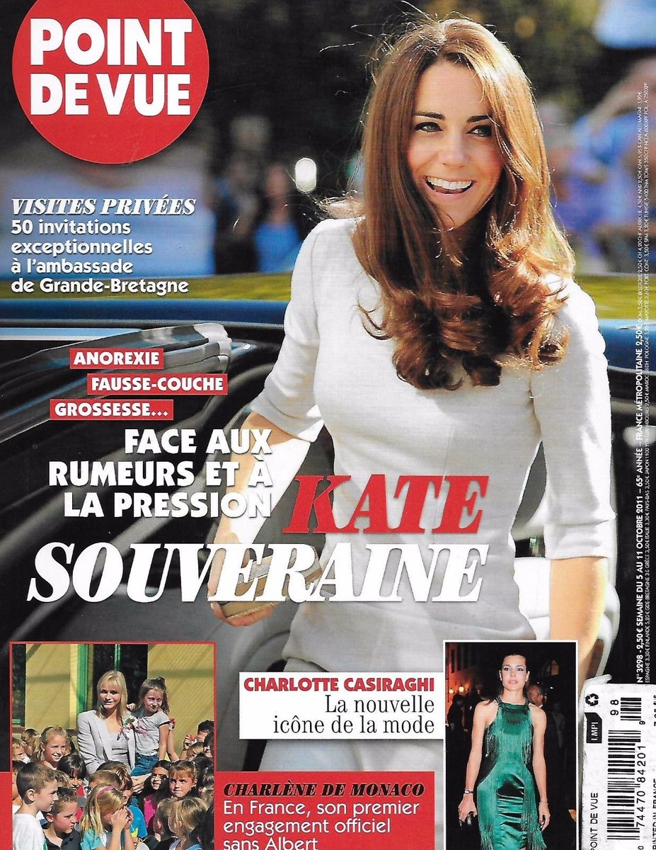 Mace Royal Flashback Point De Vue Magazine October 11 Hrh The Duchess Of Cambridge Catherine