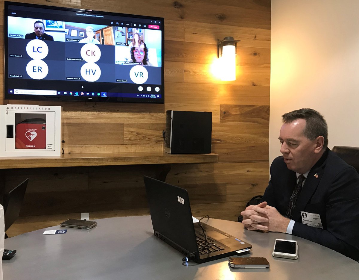 SBA_NH's tweet photo. WE had a busy day - celebrating 'Manufacturing Month' with 2 more #smallbi visits to AIREX @AirexInnovation in #Somersworth and AeroDynamics in Seabrook followed by a virtual Roundtable with RA Wendell Davis. https://t.co/cRiqmfbUSj