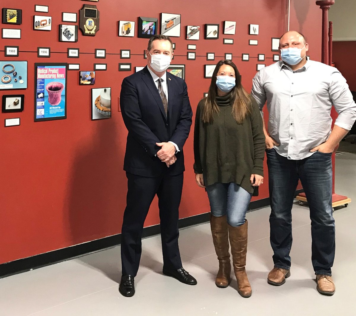 SBA_NH's tweet photo. WE had a busy day - celebrating 'Manufacturing Month' with 2 more #smallbi visits to AIREX @AirexInnovation in #Somersworth and AeroDynamics in Seabrook followed by a virtual Roundtable with RA Wendell Davis. https://t.co/cRiqmfbUSj