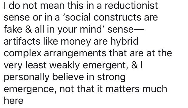 9. Tying all of the above together, including the notes, & leading us to our next point, all of this is highly dependent on state, legal, institutional, accounting, market & social artifacts, customs, norms, metrics, fictions, frauds, forces & so on.