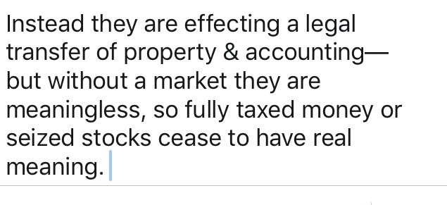 10. This leads us to a final point, namely, much of what SocDems discuss implies Or states that the state will tax, seize or nationalize these assets. But given the forgoing analysis it’s easy to see that that is basically meaningless—they’re not seizing Scrooge’s pools of gold