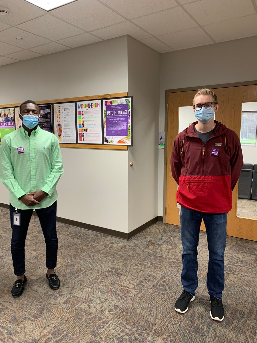 SusanHuppert's tweet photo. The excitement is mounting for the election but @DesMoinesUniv our President @AuthorAngelaPhD just keeps saying-Keep Calm-Vote and then Keep Calm. What a great message for our campus. @doctorkimbrown @AACOMmunities @aahcdc @IowaMedicalSoc #StepUpMaskUpIa #MaskUpIa https://t.co/P55ydgofp1