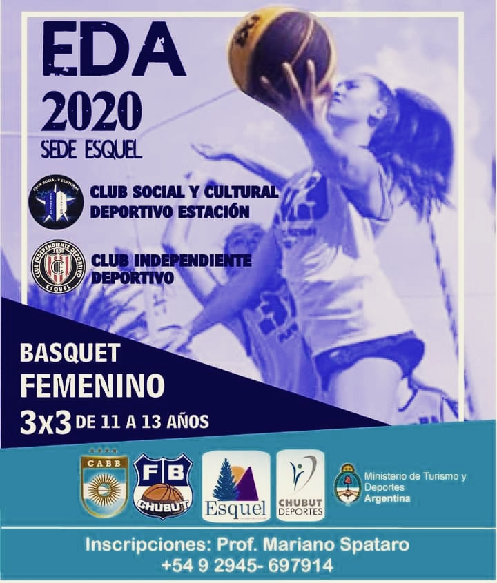 FBasquetchubut's tweet photo. #Femenino  Muy pronto comienza  la sede Esquel de las EDA Chubut para niñas no federadas de 11 a 13 años libre y gratuito @RicardoScazzino @RED43info @MenenFernandez @fmdellagoesquel @nacionalesquel @jorgeylaradio @MuniEsquel @chubutdeportes_  @javigarciapm https://t.co/iOCl6I8A08