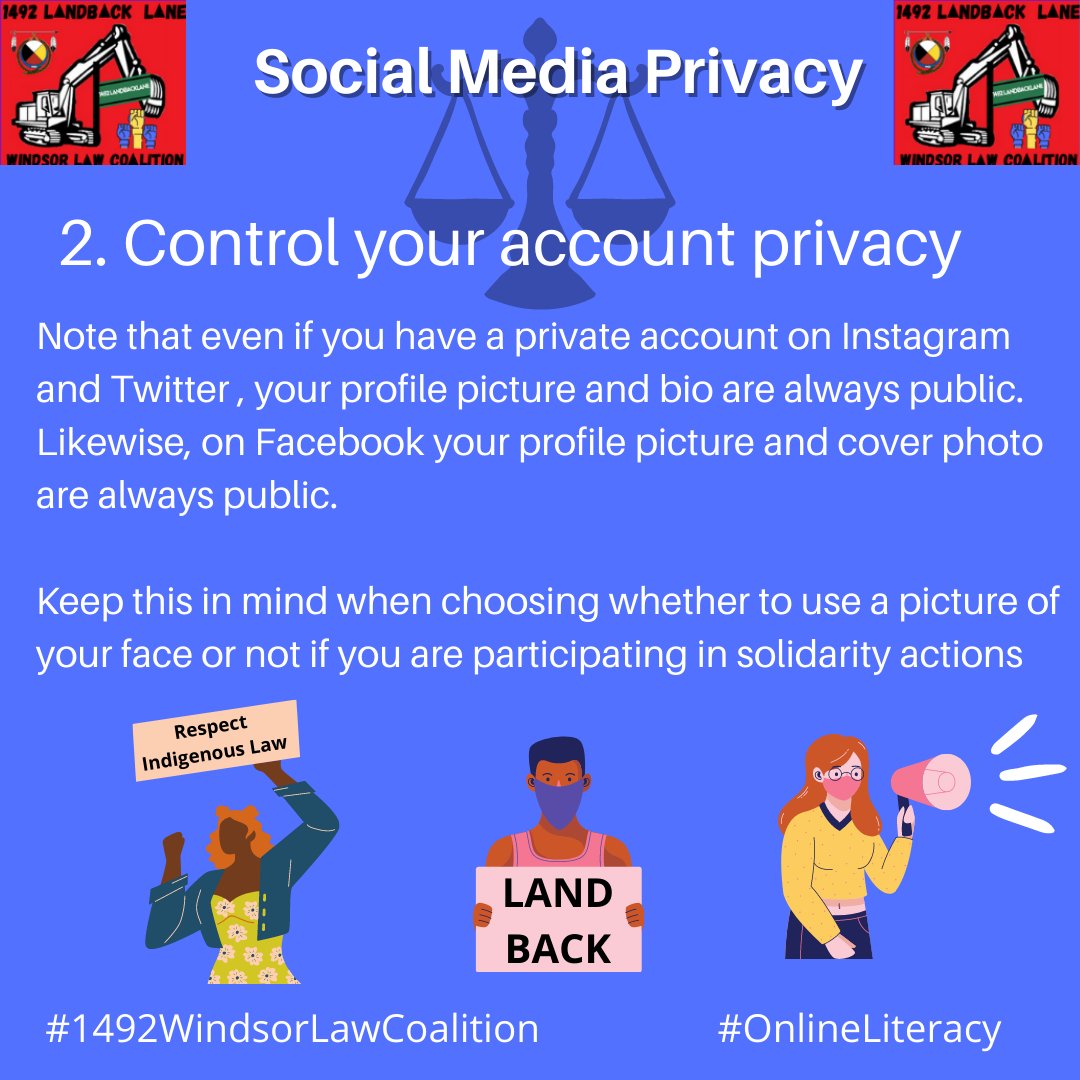 Land defenders are being criminalized and harassed. As supporters, let’s do our part by protecting them on social media.  #ProtectLandDefenders  #1492LandBackLane