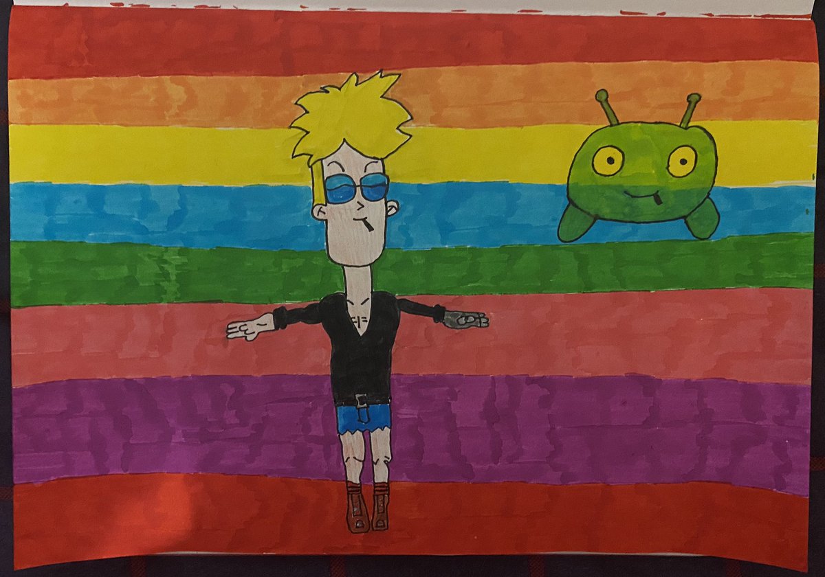 blazindude18's tweet photo. Here’s a Gary and mooncake drawing/sketch for you guys @OlanRogers  @FinalSpace #finalspace #FinalSpaceGiveAway #finalspacebluray #finalspacefanart #mooncake #garygoodspeed https://t.co/PnUicFMJI6