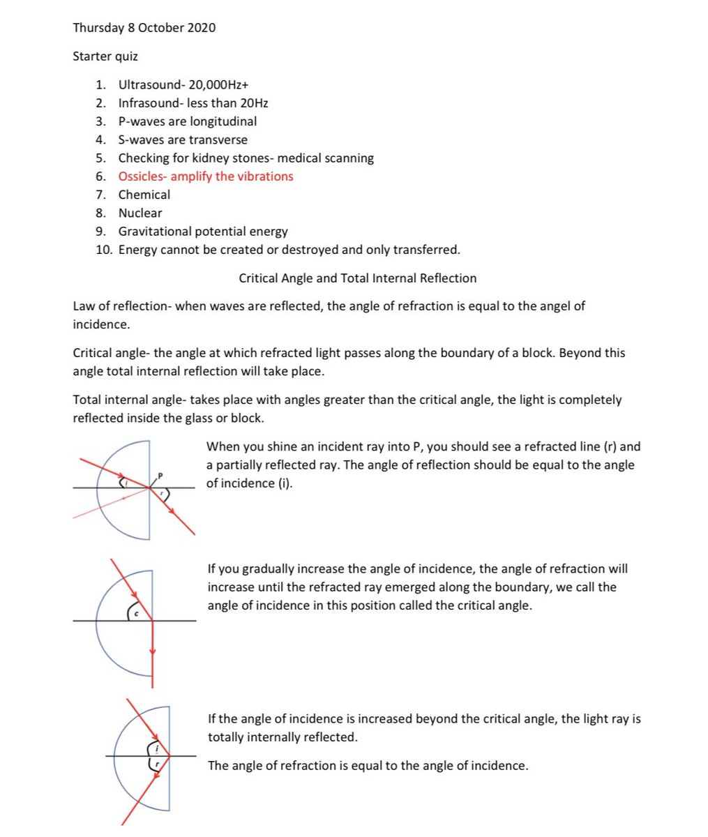 ScienceSmh's tweet image. Year 10 students Robyn and Sarah showing us how home learning is done! Inclusion of key words/terms and starter quizzes completed, well done 👍