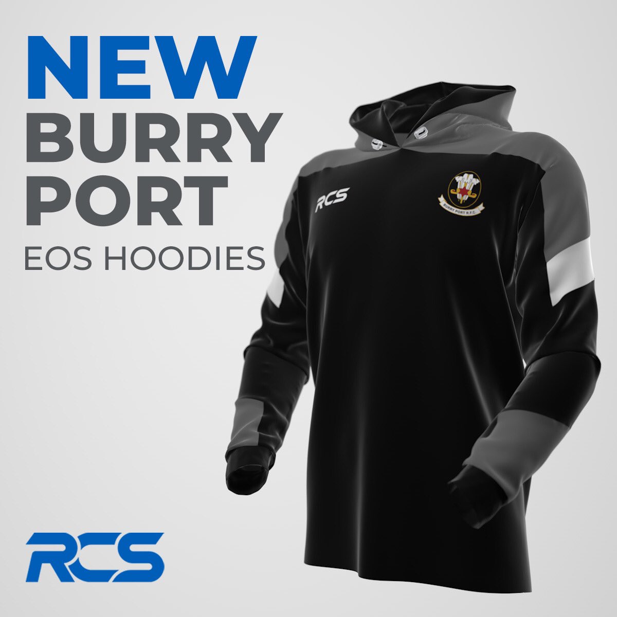 RCS Teamwear are proud to be the suppliers of the <a href="/bprfctheblacks/">Burry Port RFC</a> EOS Hoodies. They look absolutely fantastic and we look forward to continuing our strong relationship with them next season. 
#outworkthecompetition #eos #rcs #teamwear