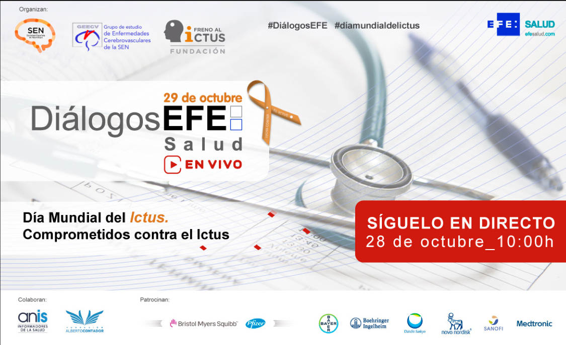 FundContador's tweet photo. 📌 Este próximo 28 de octubre el Ictus será el gran protagonista de una nueva edición de los Diálogos @efesalud, con @frenoalictus y @seneurologia  y la presencia de @albertocontador. ¡No os perdáis el directo!: https://t.co/sotmaMvLT2.  #DiaMundialDelIctus #WorldStrokeDay https://t.co/DF6jDO29U2