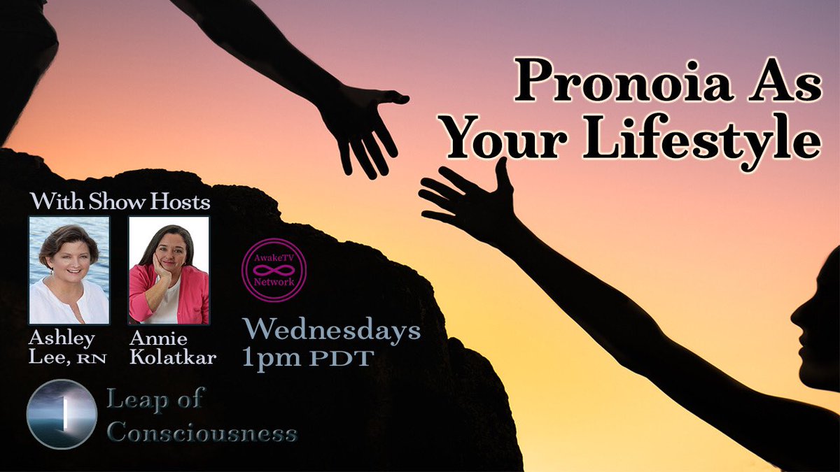 Center4ConKids's tweet photo. Adopting Pronoia as Your Lifestyle supports the release of Paranoia or the fears that drive your daily experience. Discover how you can live in the FLOW, inside Pronoia on on Awake TV Network™.  https://t.co/F3umNy0Waf
#awaketvnetwork
#leapofconsciousness
#selfhealing
#pronoia https://t.co/MuTbTXkkNt