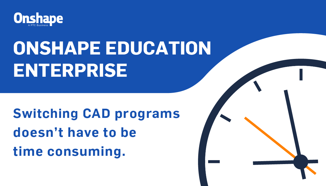 PTC_Education's tweet photo. Onshape Education Enterprise is intuitive to use, and it only takes moments to get your students designing on the platform. @Onshape accepts exported files from all major #CAD programs, so it's easy for your school/classroom to switch. Learn more >>> https://t.co/isdrvgRjEM https://t.co/WOILoqCHTh