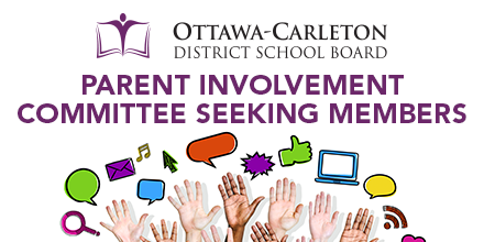 OCDSB's tweet photo. #OCDSB Parents: We’re currently seeking members to join our Parent Involvement Committee (PIC). PIC works with parents, school councils and communities to foster parent involvement and community engagement in support of student success. Learn more: https://t.co/NJOGwlZ8nP https://t.co/Momjq4RWGd