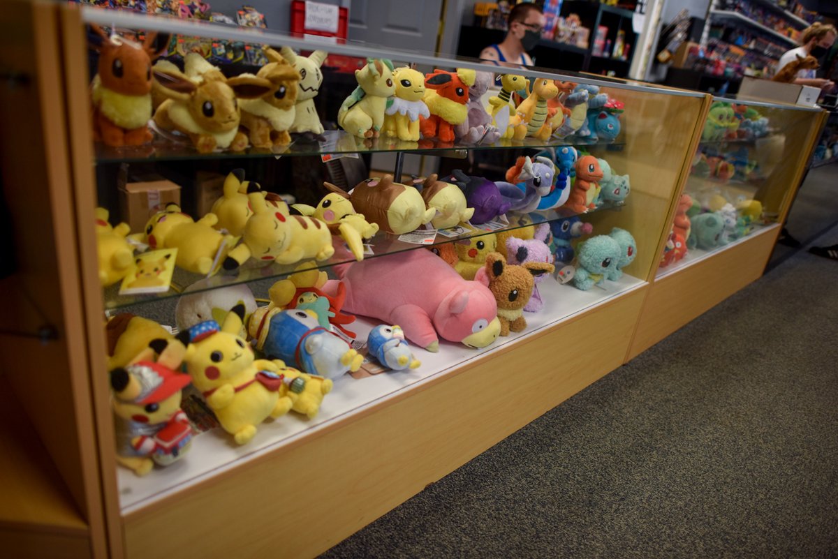 downtownakron's tweet photo. "I'm not a Pokémon, but I know where you can get some." Full Grip Games has #Pokémon plus sooo much more (#boardgames #gaming #MagicTheGathering #notaPokemon etc.) https://t.co/d6AUYxxGPL https://t.co/bGGIsTv4gQ