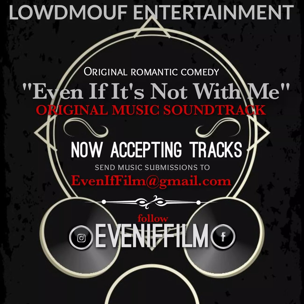 EvenIfFilm's tweet photo. We are accepting music submissions for the soundtrack to our original romantic comedy, "Even if it's not with me." All genres accepted. Interested? Send music submissions to EvenIfFilm@gmail.com.
For details contact @IndianaLowdmouf or @ThaPaperboy
#EvenIfFilm #Soundtrack https://t.co/bAQPOGAI7J