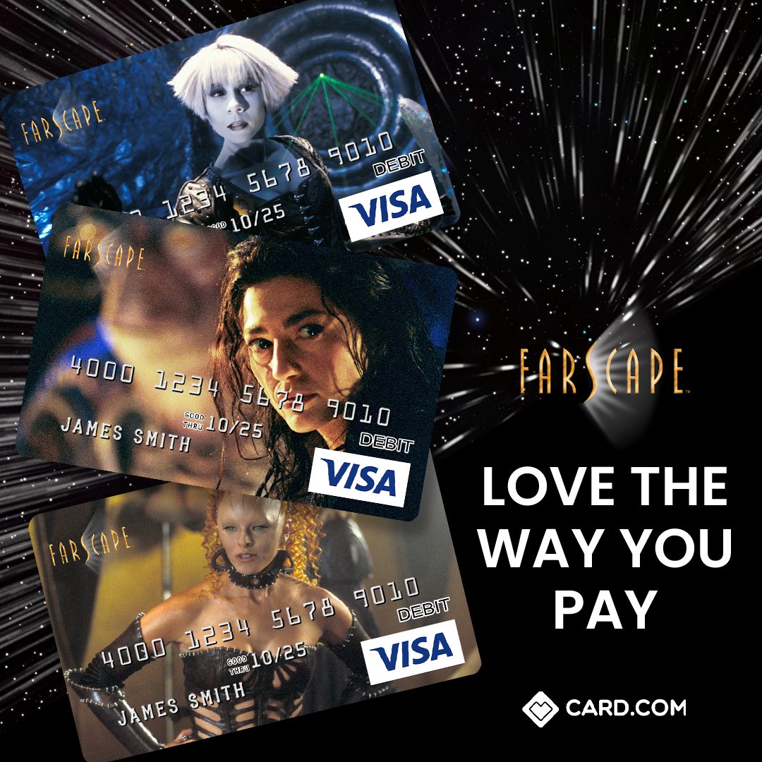 Pay with the coolest cards in the universe! #JimHenson #Farscape We've partnered with CARD.com to launch a collection of Prepaid Visa® Cards.