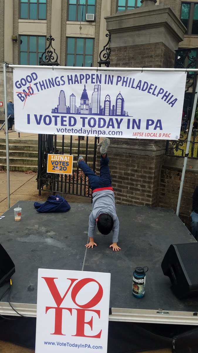 IATSELocal8's tweet photo. Great to see so many excited voters (and future voters!) and help them navigate the early voting procedure. Join us Friday for our next rally at George Washington High School! RSVP and more info on early voting at https://t.co/IgfxiFqBPJ #VoteTodayInPA https://t.co/vFx8QllwWK