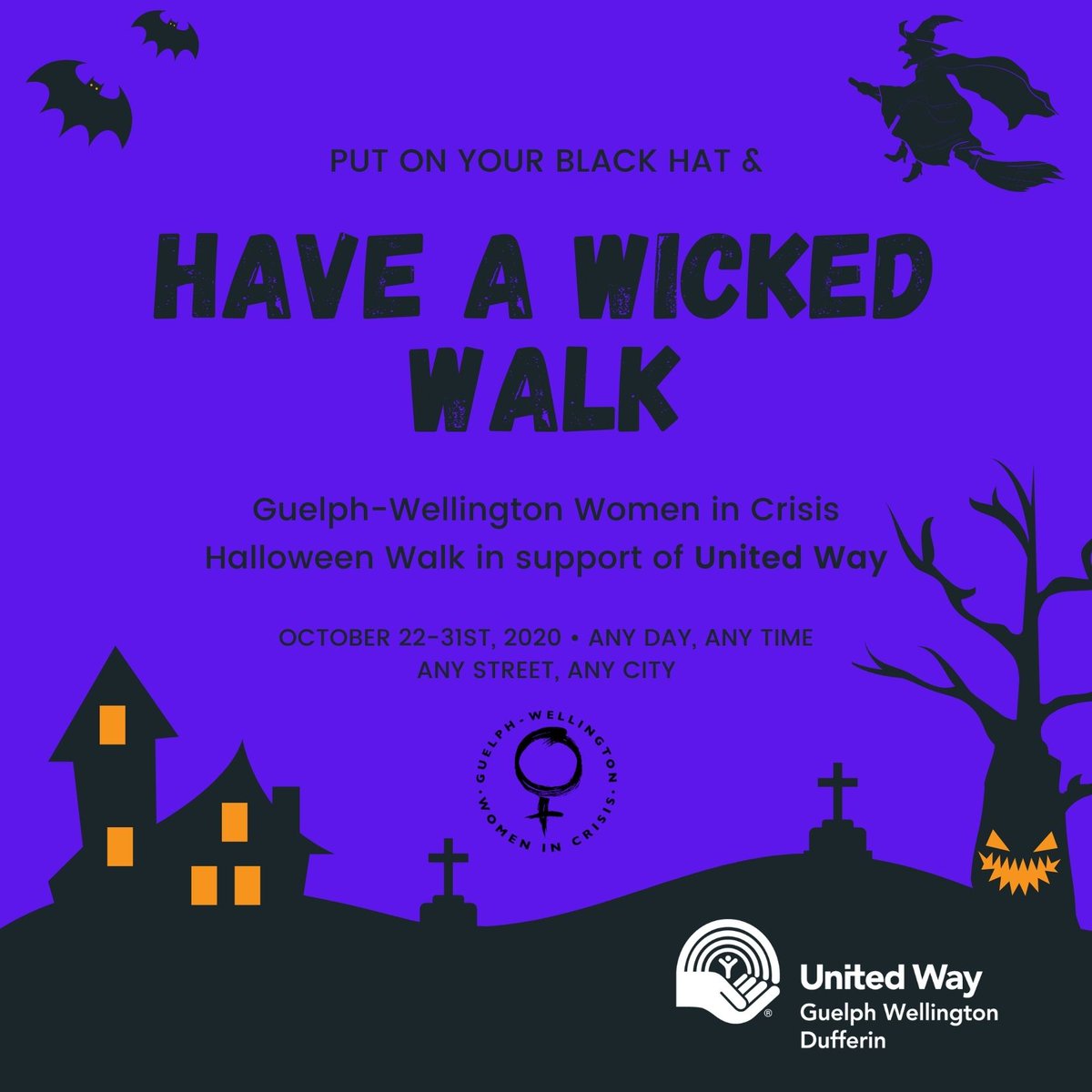 gwwic's tweet photo. 🕷👻 Contest & Cause Alert! You're invited w/ sisters of @gwwic in a #WICkedWalk for @UWGuelph ! Walk ANY distance, ANY where (safely + physically distant), ANY day until #Halloween, for your chance to win a Nespresso Mini Coffee Machine!☕️ More info here: https://t.co/IzsEizAGNo https://t.co/JUfsERGzuj