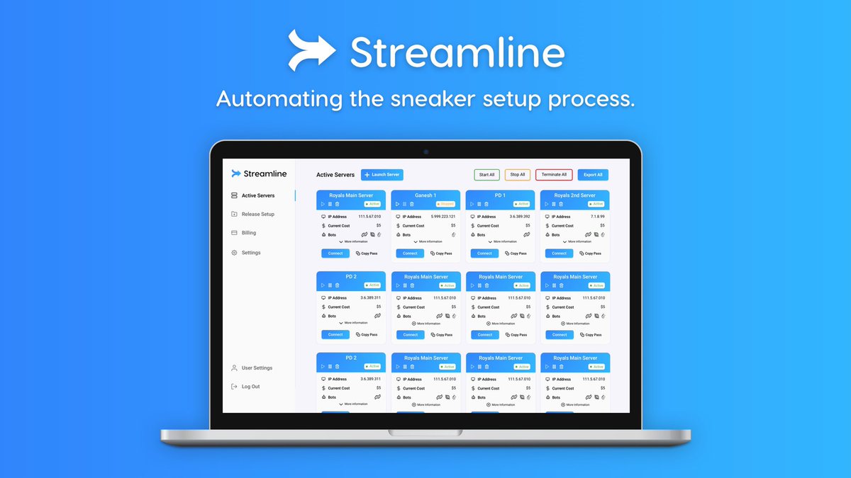 StreamLineTool's tweet image. Streamline 💧

Automating the sneaker setup process

Fill our AIO sheet , enter your server provider &amp;amp; bot keys and you’re ready to cop across multiple servers🌪

Why spend hours setting up when you can just use Streamline? 

RT+Reply for beta access!🔒👻

sl.tools