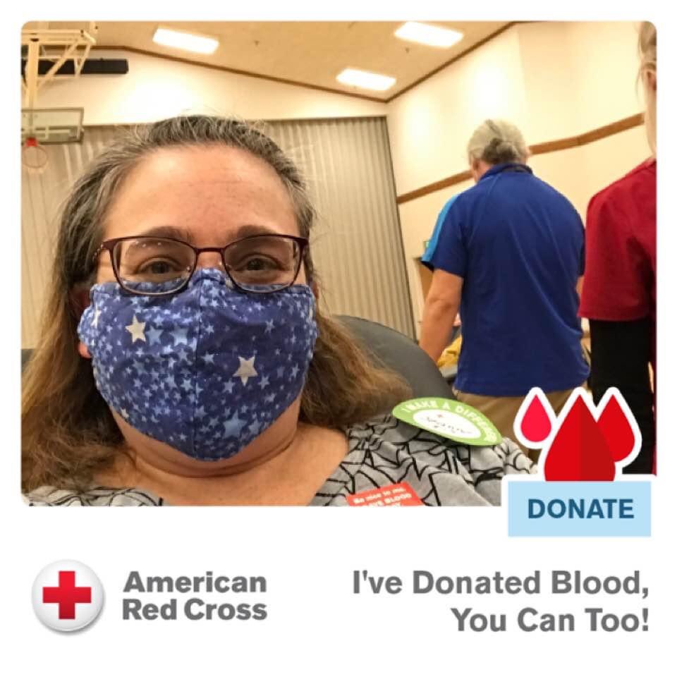 JeanneMFielding's tweet photo. Wonderful experience donating blood with the @RedCross in Ashburn VA! #USP200Pints https://t.co/PVDW1WzeTc