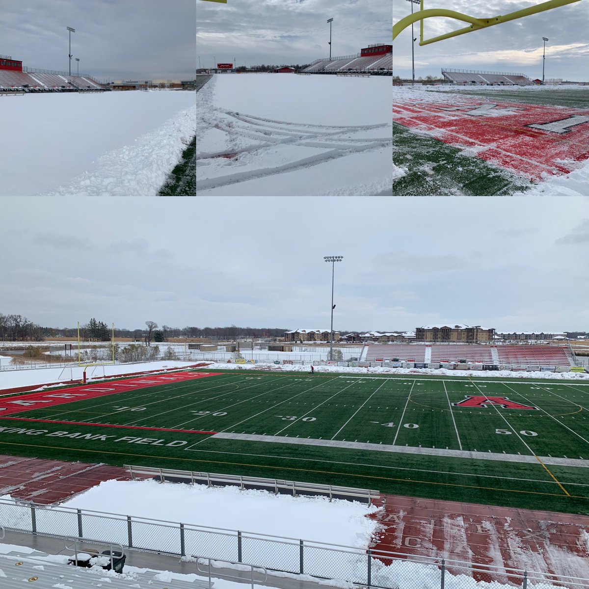 Hats off to these two A Team members, Nathan and Butch! They spent all day getting our facility ready for our students to play the Section 8A boys and girls soccer tournament! Thank you!! #Ateam #CardinalPride #GoCards #MSHSL @MSHSLjohn