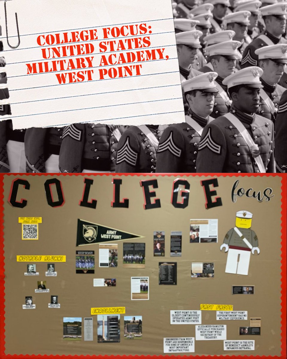 HMS_Counseling1's tweet photo. This month, our college focus is @WestPoint_USMA! Thank you to @USMA_Admissions for the amazing literature, brochures, pennants and gifts so we could bring the USMA to life &amp; give our students valuable information about this iconic institute of higher education. #WeAreHMS #GMSD https://t.co/swBC7neCpc
