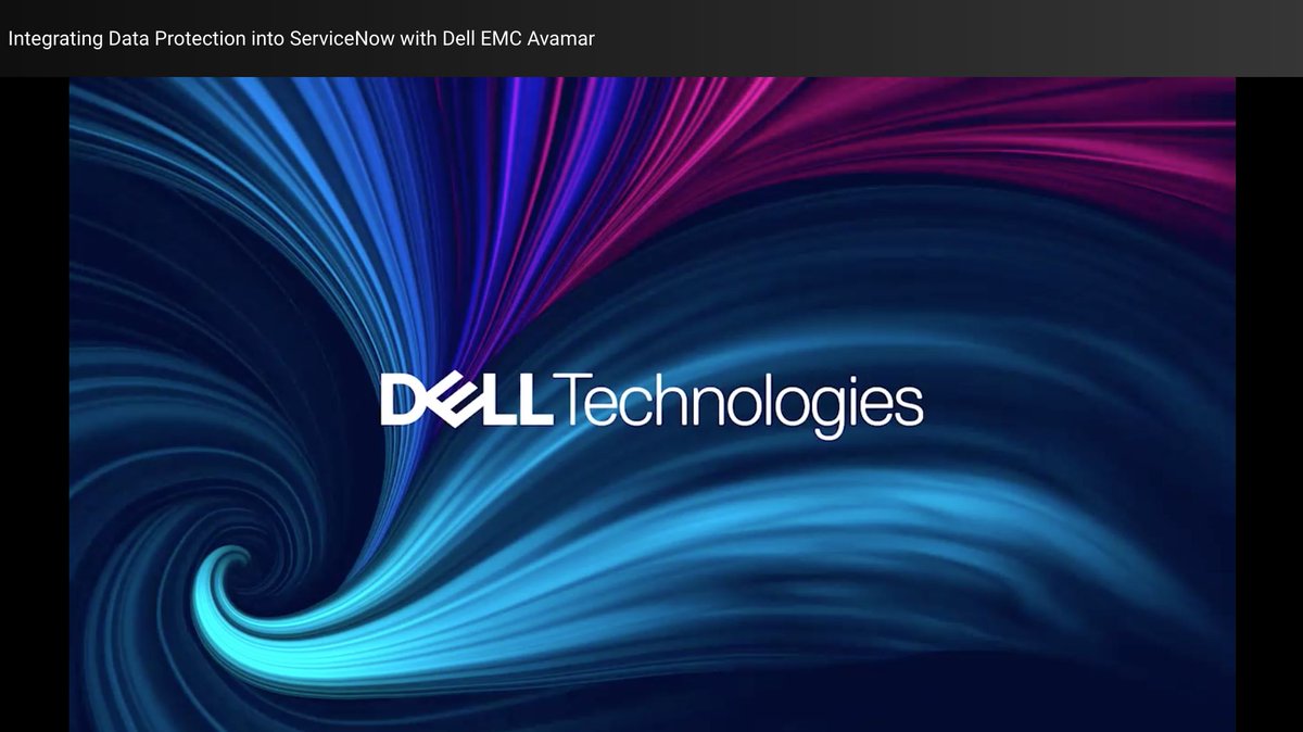 Our <a href="/DellTechWorld/">Dell Technologies World</a> session is live! 

Watch as Engineer Eli Mercado showcases how to automate &amp; orchestrate #dataprotection with <a href="/servicenow/">ServiceNow</a> on #Avamar to create repeatable processes for #eventmanagement &amp; self-service. #DTW #DellTechWorld #GoldSponsor
onlinexperiences.com/Launch/Event.h…