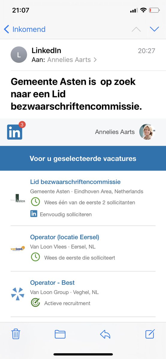 Misschien is mijn LinkedIn profiel toch niet duidelijk genoeg?