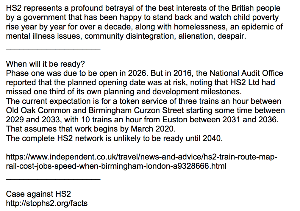 KangarooCaught's tweet photo. #ControversialHS2
https://t.co/omEZWI6DW0
Why #HS2 costs so much:
1 Risk
2 Property costs
3 Fast trains
4 Creating cuttings, tunnels, viaducts
5 Moving rivers
https://t.co/onvlRnP5Xx
https://t.co/1coBUsFloV
Can £307m/mile of #HS2 track be justified?
https://t.co/24rN7EWfj2 https://t.co/gTzdMzkmI5