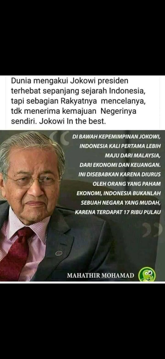 Mahathir saja memuji, mengapa anda mencaci?