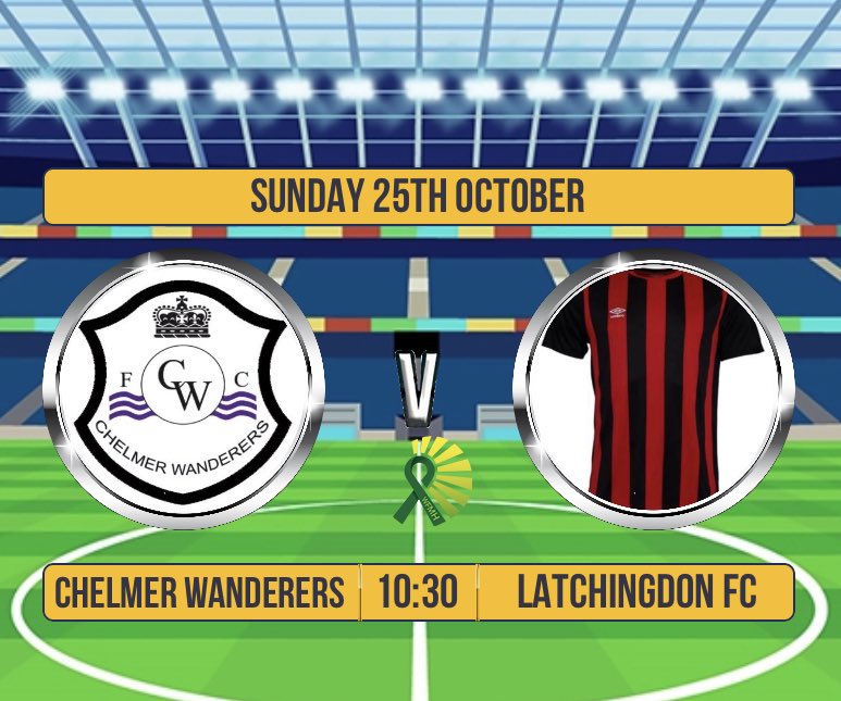 We travel to <a href="/ChelmerWanderer/">Chelmer Wanderers</a> for the #BattleOfBaddow this Sunday. 

Will be a tough game against a good side.